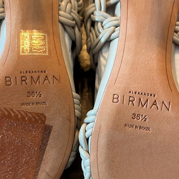 Alexandre Birman Sammy 50MM Braided Leather Sandals Slip On NEW EU 36.5 US 5.5 - Picture 11 of 12